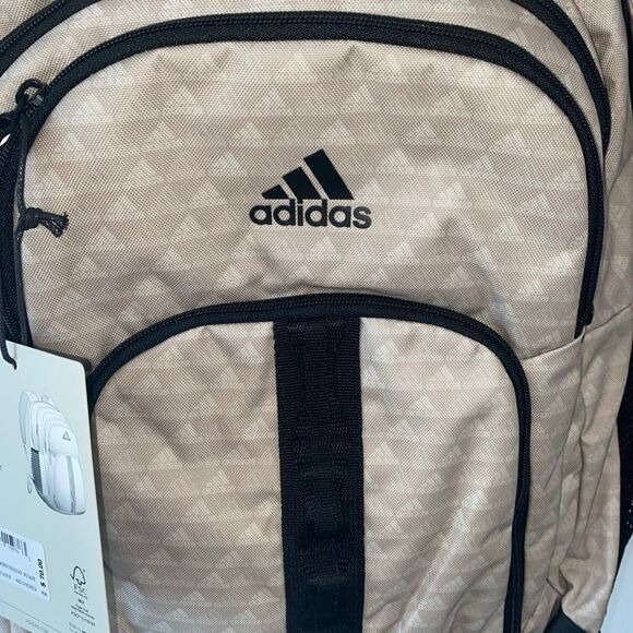 NWT Adidas Prime 6 Mini Monogram Backpack Wonder Beige/Black. LP7933. - Picture 7 of 16